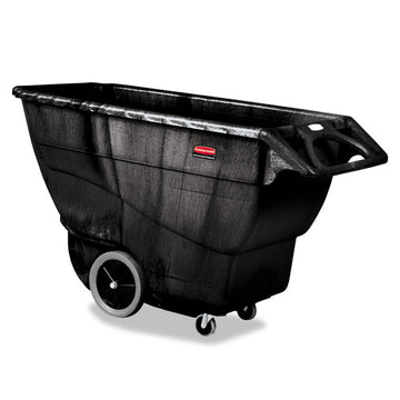 Rubbermaid® Commercial Structural Foam Tilt Truck, Rectangular, 2,100 Lb Capacity, Black freeshipping - TVN Wholesale